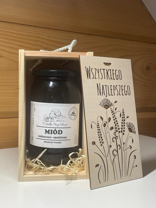 Miód Nektarowo-Spadziowy - Upominek (Wszystkiego najlepszego)